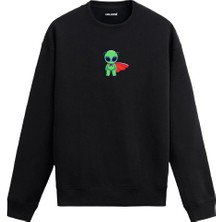 Colermi Basketbol Toplu Uzaylı Figürlü Sweatshirt