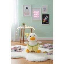 Miniso Lisanslı Plaj Serisi Muz Temalı Dalgıç Ördek Peluş – 28 cm