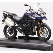 Welly Triump Tiger Explorer 1:18 Diecast Motosiklet Model – Lisanslı Metal Maket Oyuncak