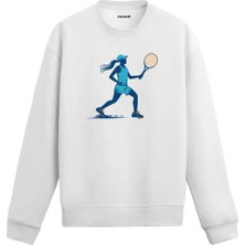 Colermi Kadın Tenisçi Figürlü Sweatshirt