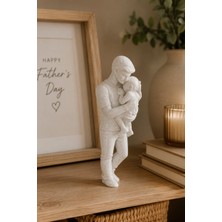 My Craft 3D Babalar Günü Baba ve Çocuk Biblosu Kucakta Sevgi Temalı Dekoratif Hediye 10 cm