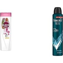 Defne Store Doğanın Enerjisi Saç Bakım Şampuanı Hindistan Cevizi Yağı Onarıcı & Yıpranma Karşıtı 400 ml ve Rexona Men Erkek Sprey Deodorant Xtra 72 Saat Kesintisiz Üstün Koruma 200 ml