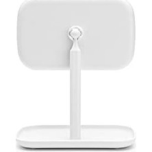 Defne Store Renew 360° Ayarlanabilir Makyaj Banyo Aynası Stand ve Depolama Tepsisi (Beyaz) Makyaj Için Kaymaz Tepsi Seti, Takı, Tıraş Aksesuarları