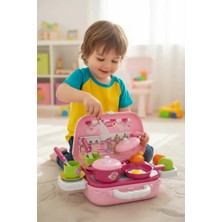 Miniso Lisanslı Çantalı Evcilik Oyunu – Mutfak Seti Ile Eğlenceli Rol Oyunu