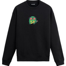 Colermi Gitar Çalan Neşeli Karakter Sweatshirt