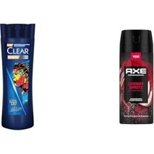 Defne Store Kepeğe Karşı Etkili Şampuan Legend By Cr7 Cristiano Ronaldo 350 ml + Axe Premium Erkek Sprey Deodorant Cherry Spritz 15 0 ml