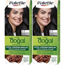 Defne Store Kalıcı Doğal Renkler 1-1 Gece Mavisi Kakao Yağı & Yulaf Çekirdeği Özlü Saç Boyası 2li Paket