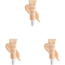 Defne Store Cosmetics Daily Skin Perfector Skin Tint 140 Spf 50 Ton Eşitleyici Doğal Bitişli Renkli Nemlendirici (3 Paketi)
