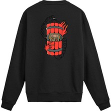 Colermi Sırt Baskılı Zamanlayıcı Tasarımlı Sweatshirt