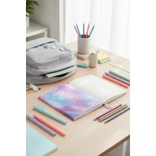 Miniso Lisanslı Pastel Serisi A5 Ciltli Defter 88 Sayfa – Mor