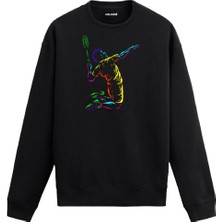 Colermi Neon Tenis Temalı Sweatshirt