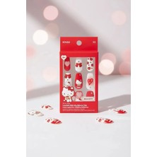 Miniso Sanrio Lisanslı Hello Kitty Jel Yapışkanlı Takma Tırnak – Pratik Şık Tasarım Model 03