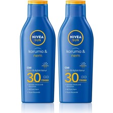 Defne Store Sun SPF30 Güneş Koruyucu Losyon 200ML, 48 Saat Nemlendirici, Suya Dayanıklı, Anında Uv Koruması (2 Paketi)