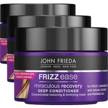 Defne Store Frieda Frizz Ease Miraculous Recovery Mucizevi Onarım Saç Bakım Maskesi 250 ml (3 Paketi)