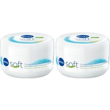 Defne Store Soft Nemlendirici Bakım Kremi 300 Ml, 48 Saat Nemlendirme, Jojba Yağı,e Vitamini, Yüz,el,vücut Için,paraben Içermez 2li Paket