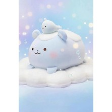 Miniso Lisanslı Soft Fufu Koleksiyonu Ayı ve Balık Peluş Oyuncak