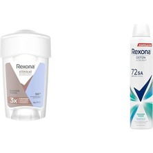 Defne Store Clinical Protection Kadın Stick Deodorant Shower Clean 45 Ml(1) Rexona Kadın Sprey Deodorant Shower Fresh 72 Saat Kesintisiz Üstün Koruma 200 Ml(1)