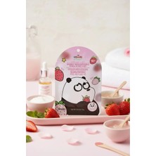 Miniso We Bare Bears Lisanslı Çilek Özlü Meyveli Nemlendirici Kağıt Maske Panda Serisi