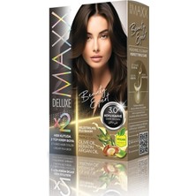 Defne Store Maxx Deluxe Beauty Expert Haır Color (Keratin)'li 1 Kutu (2 x 50 Ml) (Koyu Kahve 3.0)