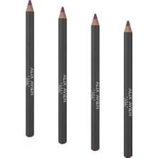 Defne Store Uzun Süre Kalıcı Dağılma Yapmayan Nemlendirici Dudak Kalemi - Lipliner Pencil 10 Star Pink (4 Paketi)