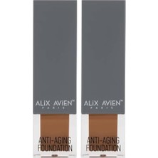 Defne Store Yaşlanma Karşıtı Vitamin Içeren Nemlendirici SPF15+ Fondöten - Anti Aging Foundation 511 Deep (2 Paketi)