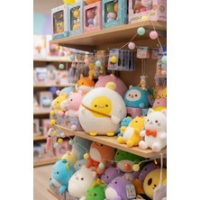 Miniso Lisanslı Yumurta Peluş Oyuncak 27 cm (Yolk) – Ayakta Yumuşacık Sevimli Tasarım