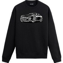 Colermi Spor Araba Baskılı Sweatshirt