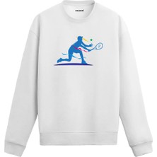 Colermi Tenis Servis Figürlü Sweatshirt
