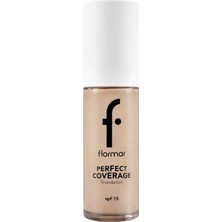 Defne Store Perfect Coverage Yüksek Pigmentli & Yarı Parlak Bitişli SPF15 Fondöten