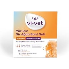 Defne Store Vi-Vet Sir Ağda Bandı (Yüz Için) Portakal, 24 Adet