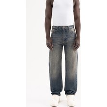 Machinist Erkek Straight Fit Jean Pantolon Kahverengi