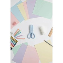 Miniso Lisanslı Basic Serisi Çocuk Makası Mavi – Okul ve El Işi Için Pratik Çocuk Makası