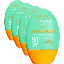 Defne Store Güneş Kremi 50+Spf Kuru ve Normal Cilt. (4 Paketi)