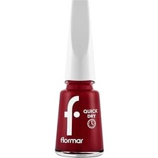 Defne Store Dry Hızlı Kuruyan Ince Yapılı & Parlak Bitişli Oje QD06 Fıery Red New