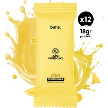 Bahs. 12 Adet Yüksek Protein Bar Lemon Cheesecake 60GR Doğal Şekerli Vegan Formül