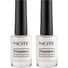Defne Store Nail Flawless Oje 43 Pearl, Beyaz (2 Paketi)