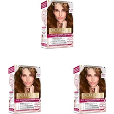 Defne Store Excellence Creme Saç Boyası 4.54 Koyu Kızıl Kahve (3 Paketi)