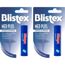 Defne Store Medplus Stick Kuru ve Çatlamış Dudaklara Onarıcı ve Ferahlatıcı Dudak Bakım Kremi Spf 15 X2