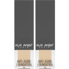 Defne Store Yaşlanma Karşıtı Vitamin Içeren Nemlendirici SPF15 Fondöten - Anti Aging Foundation 505 Warm Peach (2 Paketi)