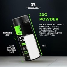 Defne Store Black & Red Saç Şekillendirici Toz Wax Hacimli ve Yarı Mat Görünüm - Semi Toz Wax - 20G