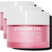 Defne Store Peptide Glow Eye Cream, Nemlendirici Göz Kremi, 15 ml (3 Paketi)