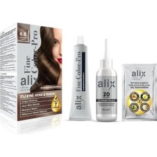 Defne Store Alix Kit Saç Boyası 50 ml 6.8 Çikolata Kahve
