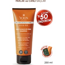 Yoon Sülfatsız ve Tuzsuz Şampuan, Kolajen, Biotin B7 İçerikli Parabensiz, Nemlendirici Vegan Şampuan 250ml