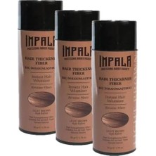 Defne Store Impala Saç Dolgunlaştırıcı Toz Açık Kahve 50 gr (3 Paketi)