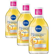 Defne Store Micellar Aydınlatıcı Makyaj Temizleme Suyu 400 Ml,suya Dayanıklı Makyajı Çıkarır,ovalama Gerektirmez,serum Içerikli,c Vitamini,e Vitamini, (3 Paketi)