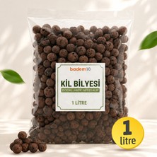 Badem10 Doğal Kil Bilyesi (1 Litre) Saksı Altı Drenaj Katmanı ve Dekoratif Toprak Örtüsü Leca Misket Kil