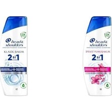 Defne Store & Shoulders Seti | Klasik Bakım 2'si 1 Arada Şampuan 300ML X2 + Ipeksi Yumuşaklık 2'si 1 Arada Şampuan 300ML X2