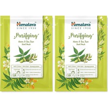Defne Store Arındırıcı Kağıt Maske, Neem, Çay Ağacı, Hyaluronic ACID,%100 Pamuk, Geri Dönüştürülebilir, Tüm Ciltler, 30 gr (2 Paketi)