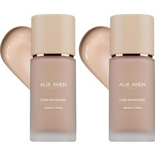 Defne Store Alix Avien Kırışıklık Karşıtı Nemlendirici SPF30 Parlak Bitişli Fondöten Care Enhancer 803 Rose Buff (2 Paketi)