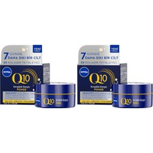 Defne Store Q10 Kırışıklık Karşıtı Gece Bakım Kremi 50 Ml,nemlendirici,yenileyici,kreatin,hyaluronik Asit (2 Paketi)
